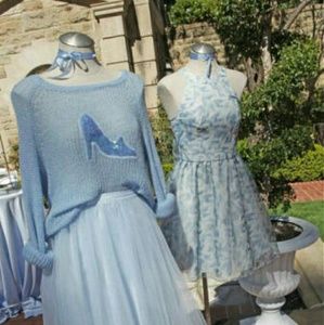 Nwt Lauren Conrad Cinderella Slipper Sweater Blue